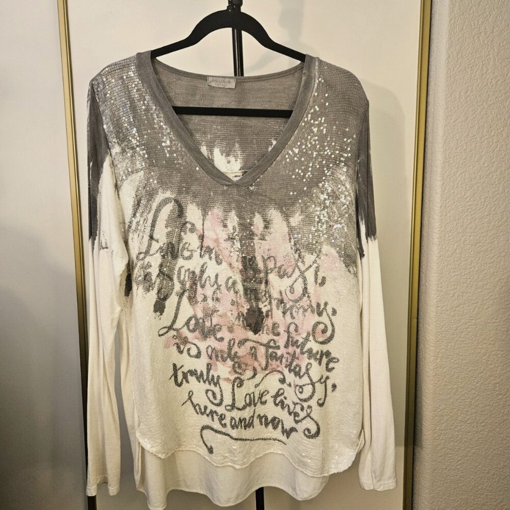 Femme Fatale UNIQUE Made in Italy/Sequined Designed Top/